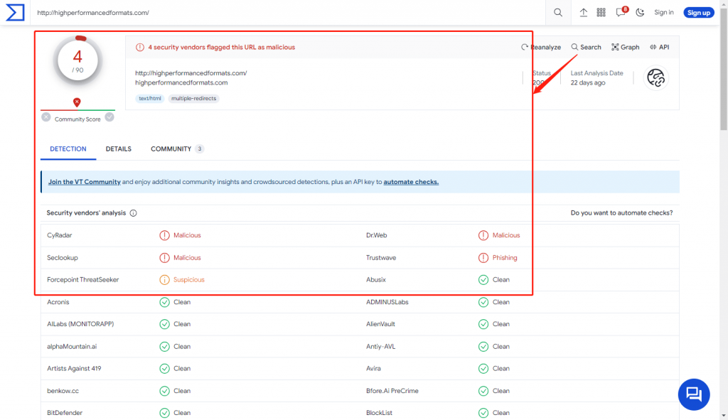 Virus-for-Spam-Website